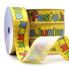 Fita de Cetim Festa Junina 22mm Com 10 Metros - 569 Festa Junina Poá Amarelo Fita de Cetim Festa Junina 22mm Com 10 Metros - 569 Festa Junina Poá Amarelo