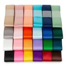 Fita de cetim Mlurcu a granel 1" x 44 m, 24 cores, dupla face Fita de cetim Mlurcu a granel 1" x 44 m, 24 cores, dupla face
