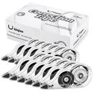 Fita de correção Unjoo Whiteout 5 m/196 x 0,2 cm (pacote com 12) preta