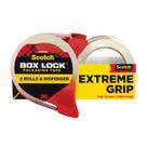 Fita de embalagem: Scotch Box Lock, 2 rolos com 1 dispensador