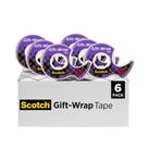 Fita de embrulho de presente Scotch Invisible 0,75 cm x 16,5 m 6 rolos