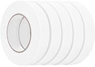 Fita de espuma TolanBBT de dupla face 2,54 cm x 5 m, pacote com 5 (branca)