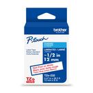 Fita de etiqueta Brother Genuine P-Touch TZe232 Impressão vermelha em branco