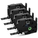 Fita de etiqueta Buyalot Black Label TZe-345 para Brother P Touch