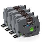 Fita de etiqueta Unismar TZe-345 compatível com Brother Ptouch 18mm