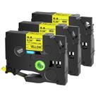 Fita de etiqueta USUPERINK Ptouch HSe-621 preta sobre amarelo 8,8 mm 1,5 m