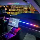 Fita de iluminação ambiente para carro LED RYE Tesla Model 3/Y 110 cm