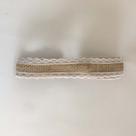 FITA DE JUTA COM RENDA 5mm 2m x 3cm