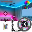 Fita de LED 10m com Controle Remoto 24 Teclas - 45 LEDs/m - Iluminação para Casa e Decoração