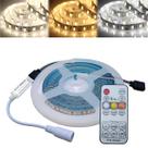 Fita De Led 3528 Com 3 Cores De Luz Iluminação (Frio, Quente e Morno) De 5M De 12V Com Controlador E Controle Remoto