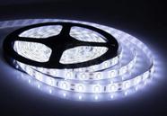 Fita de led 5050 COM silicone 5m 300 leds 12v branco frio 6000k sem fonte