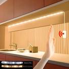 Fita De LED Branca Quente Com 60 LEDs/metro USB 5V Indução Portátil Para Quarto, Casa, Cozinha E