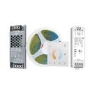 Fita De LED COB Flexível 5M 10M 20M 24V Regulável CCT 2700K-6500K Com Controle Remoto Touch RF 2.4G