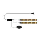 Fita De LED COB Preta Com PCB, Dimmável Por Toque, Para Decoração De Armários, Painéis De Teto E