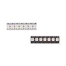 Fita De LED RGB WS2812B Com Controle IC DC5V IP65 À Prova d'Água Pixels Inteligentes PCB Preto E