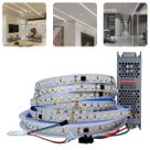 Fita De Led Sequencial Luz De Correr 10mm 24v 10m Com Controlador De 24 Efeitos E Fonte