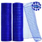 Fita de malha decorativa TONIFUL 10cm x 9m azul 2 rolos Fita de malha decorativa TONIFUL 10cm x 9m azul 2 rolos