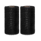 Fita de malha JStNana preta de 15 cm x 9 m para Wreath Crafts 2 rolos Fita de malha JStNana preta de 15 cm x 9 m para Wreath Crafts 2 rolos