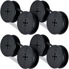 Fita de máquina de escrever Tenare Universal Twin Spool preta (4 pares) Fita de máquina de escrever Tenare Universal Twin Spool preta (4 pares)
