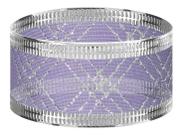 Fita De Natal Aramada 25mmx10m Organza Glitter C/3 Rolos 30m