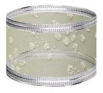Fita De Natal Aramada 25mmx10m Organza Glitter C/3 Rolos 30m