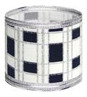 Fita De Natal Aramada Branco/azul 50mm X 10m C/3 Rolos: 30m