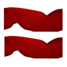 Fita de natal merita vermelho/veludo 63mm peça
