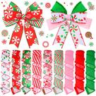 Fita de Natal Yuxung - 9 Rolos de 4,5m x 5cm em Serapilheira com Borda com Fio