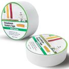 Fita de pintura branca de 5 cm, multisuperfície, 120 jardas, 2 rolos