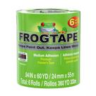 Fita de pintura FrogTape Multi-Surface com PAINTBLOCK de 1 cm e 6 rolos