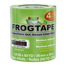 Fita de pintura FrogTape Multi-Surface com PAINTBLOCK de 1,5 cm e 4 rolos