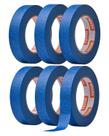 Fita de pintura VEVOR de 1 polegada de largura (2,4 cm x 55 m) 6 rolos azuis