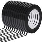 Fita de quadro branco Mr. Pen preta de 0,3 cm x 12 pacotes de material PET