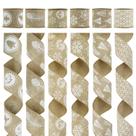 Fita de serapilheira com fio de Natal MEEDEE 6 rolos 6,3 cm x 5,5 m