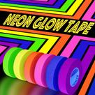 Fita de tecido Gaffer KIWIHUB Neon UV Blacklight Glow 0,6 cm x 11 m