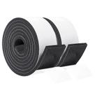 Fita de vedação de espuma de borracha Yotache 2 cm x 0,6 cm x 4 m