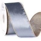 Fita de veludo Ribbli 6,4 cm x 9,1 m Glitter Wire Edge