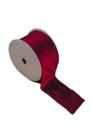 Fita Decorativa Aramada Veludo Vermelho FT954 Tok Da Casa-Pç