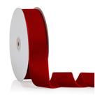 Fita decorativa Bomybaw Velvet 3,8 cm x 18,3 m vermelha