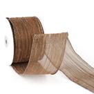 Fita decorativa com fio de cobre MAYREEL 6,5 cm 9,1 m marrom