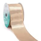 Fita decorativa CT CRAFT LLC com fio acetinado 6,4 cm x 18 m dourada