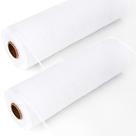 Fita decorativa de 25 cm x 9 m, malha branca, 2 rolos