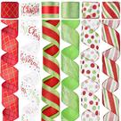 Fita decorativa DINDOSAL 2,5" Christmas Wired 36 jardas Fita decorativa DINDOSAL 2,5" Christmas Wired 36 jardas