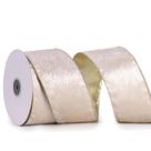 Fita decorativa DINDOSAL Champagne Velvet 6,35cm x 9m Fita decorativa DINDOSAL Champagne Velvet 6,35cm x 9m