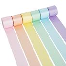 Fita decorativa DINDOSAL Pastel Satin 3,8 cm 6 rolos Fita decorativa DINDOSAL Pastel Satin 3,8 cm 6 rolos
