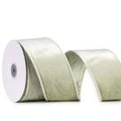Fita decorativa DINDOSAL Velvet Wire 6,4 cm x 9,1 m Sage