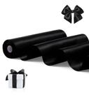 Fita decorativa FAKILO 10" x 20 m em cetim preto