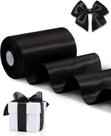 Fita decorativa FAKILO Satin 10cm x 20m preta