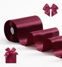 Fita decorativa FAKILO Vinho Vermelho Satin 10 cm x 20 m