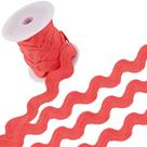Fita decorativa GORGECRAFT Red Rick Rack 3,4 cm 9,1 m Fita decorativa GORGECRAFT Red Rick Rack 3,4 cm 9,1 m
